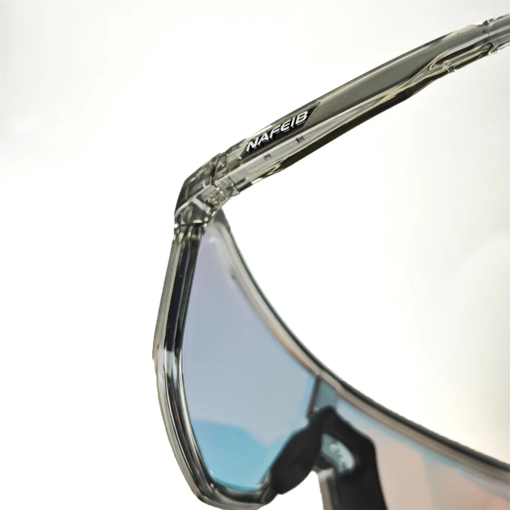 Black frame and photochromic silver lenses Photochromic