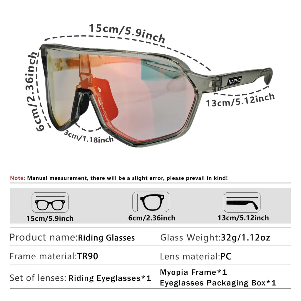 Black frame and photochromic silver lenses Photochromic