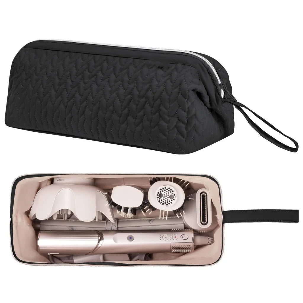 Black Hair Styler Travel Case protective storage organizer bag