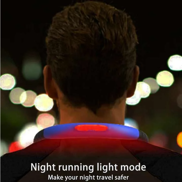 Black Hands-Free Adjustable LED Neck Reading Light with 3