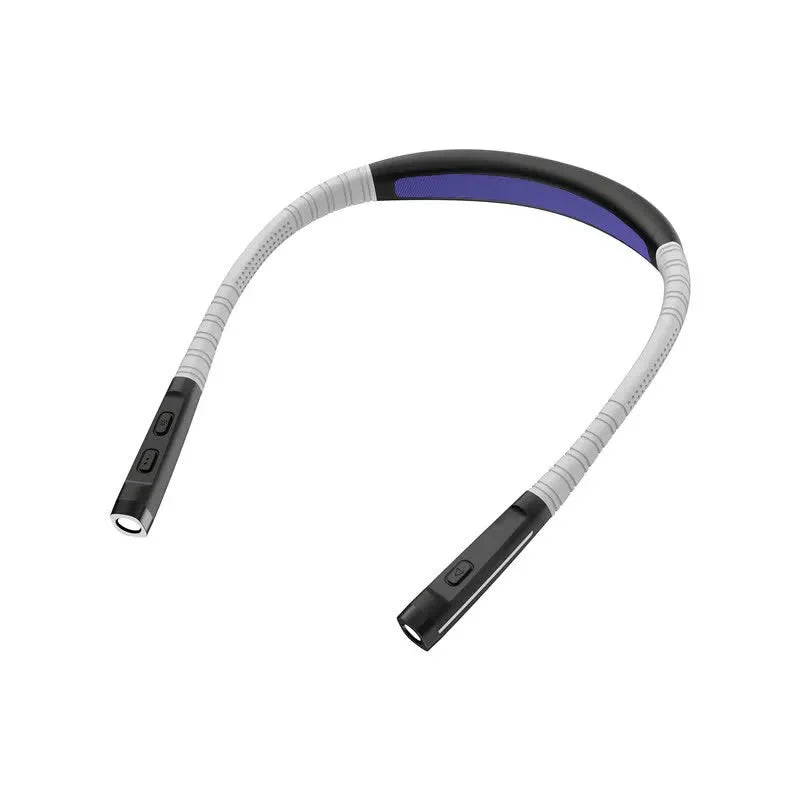 Black Hands-Free Adjustable LED Neck Reading Light with 3