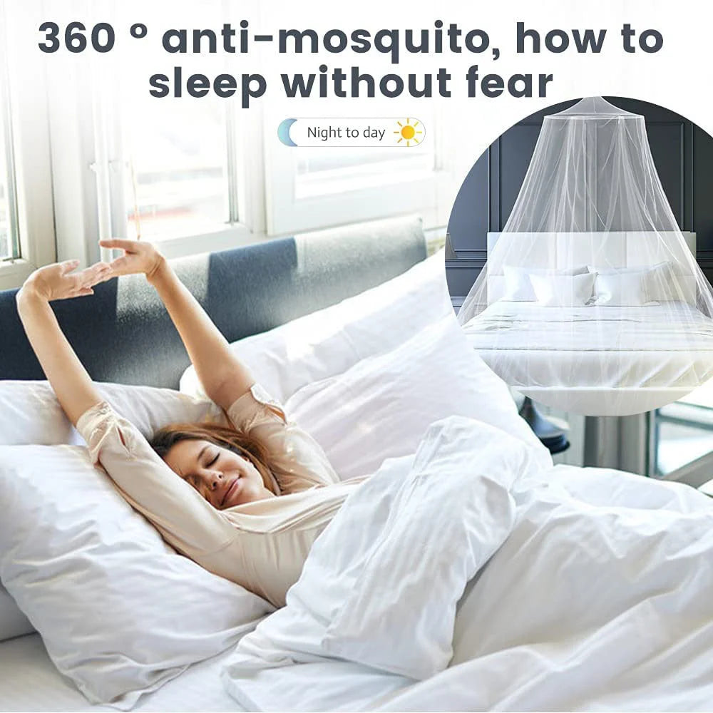 Black Hanging Princess Bed Canopy Mosquito Net - Dome