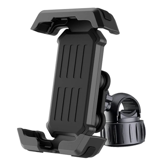 Black Heavy Duty Bike Phone Mount - Anti-Shake Motorcycle