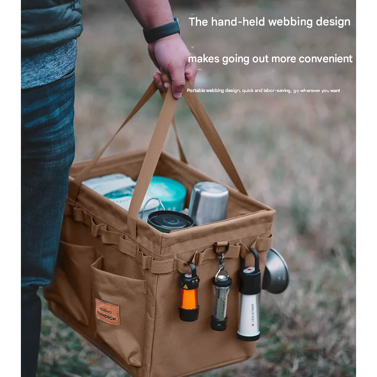Black Heavy Duty Foldable Outdoor Camping Storage Box
