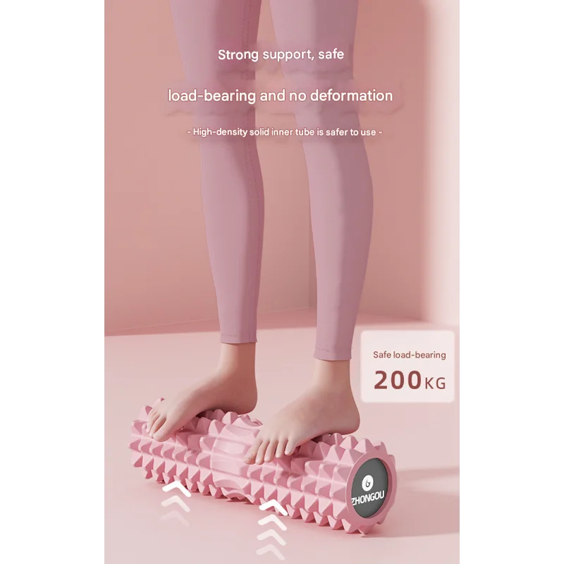 Black High-Density 3D Trigger Point Foam Roller - Solid