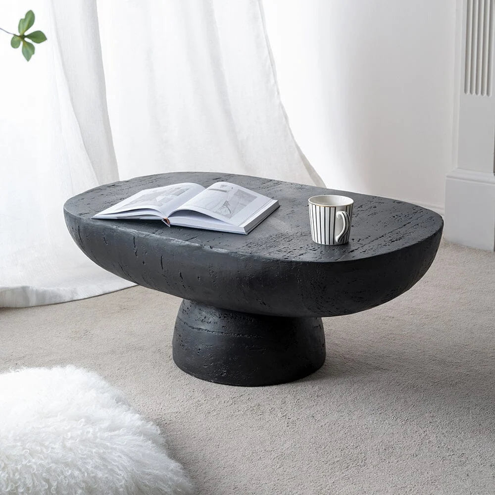 BLACK IS BACK CEMENT COFFEE TABLE - Furniture > Living Room