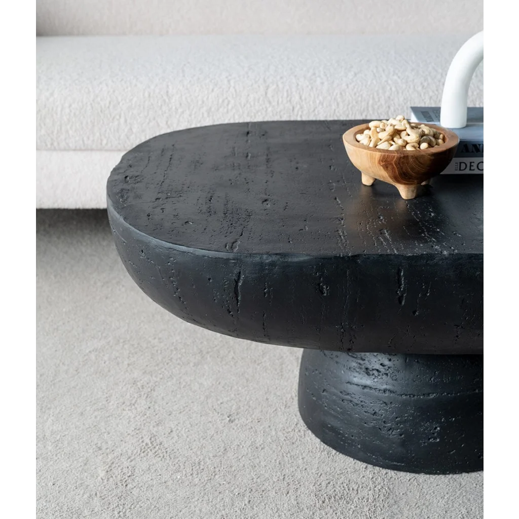 BLACK IS BACK CEMENT COFFEE TABLE - Furniture > Living Room