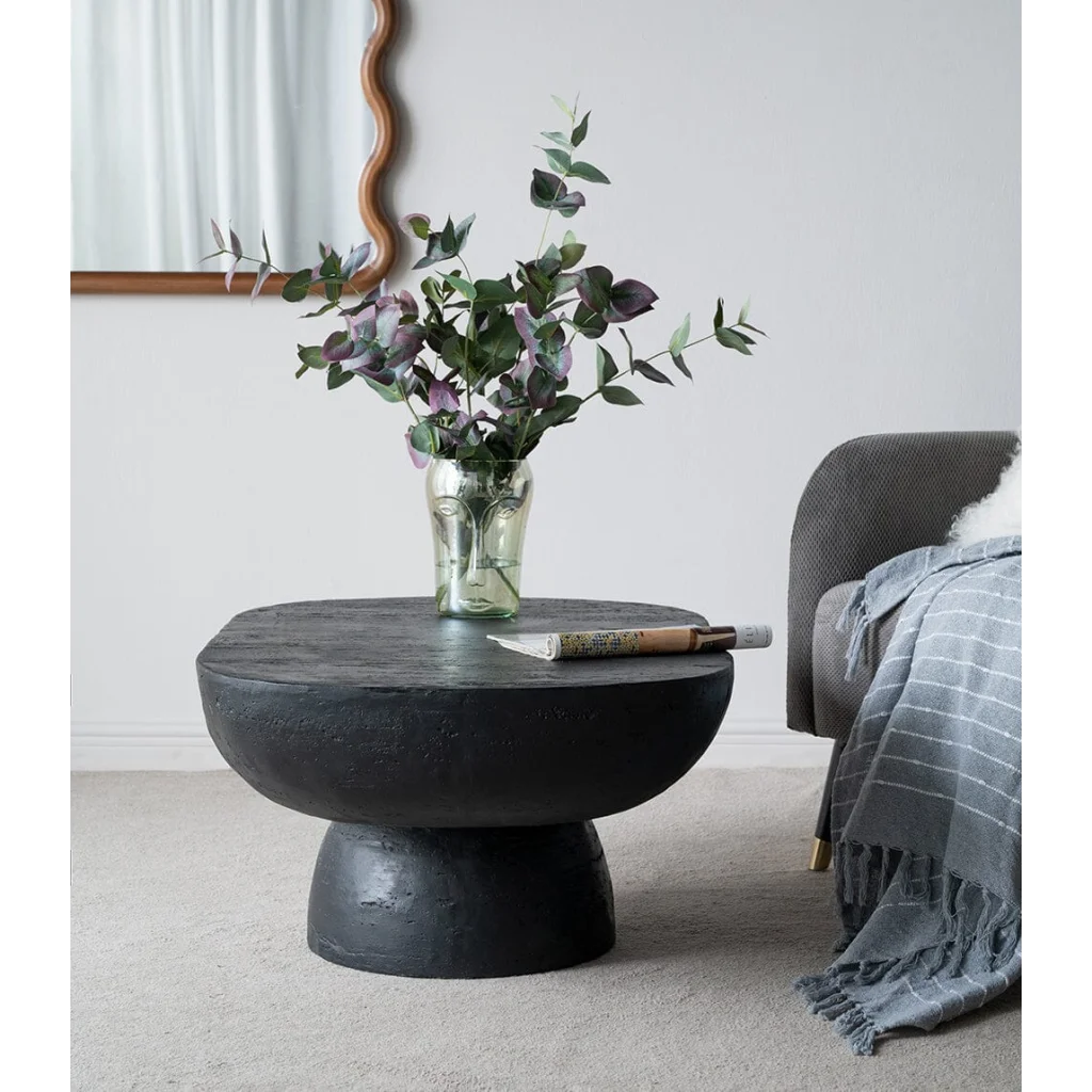 BLACK IS BACK CEMENT COFFEE TABLE - Furniture > Living Room