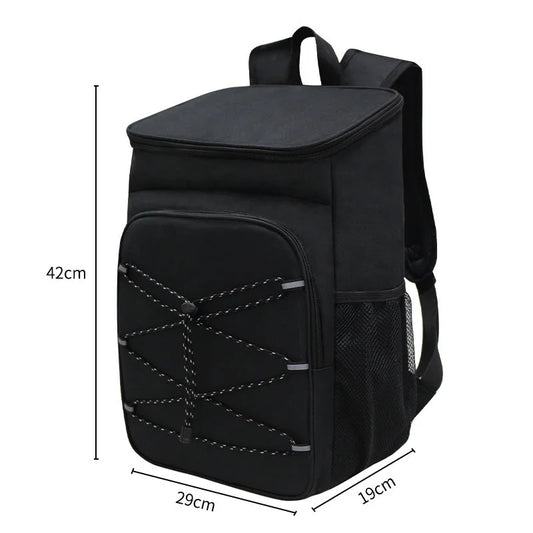 Black Large Insulated Cooler Backpack - Leakproof