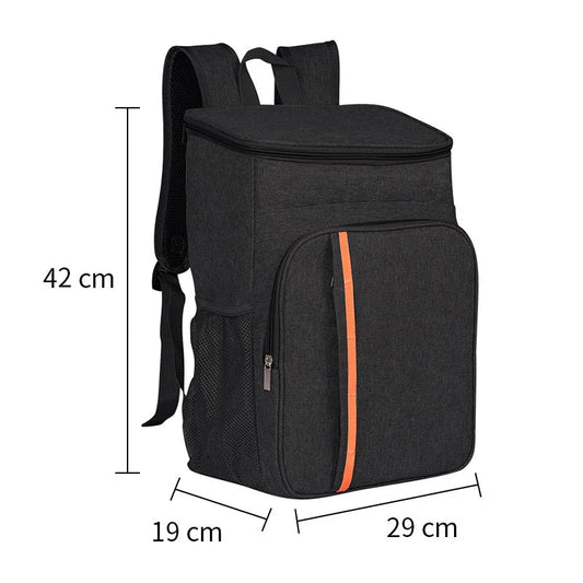 Black Leakproof Insulated Backpack Cooler - Durable Oxford