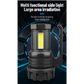 Black LED Searchlight - Rechargeable Handheld Spotlight