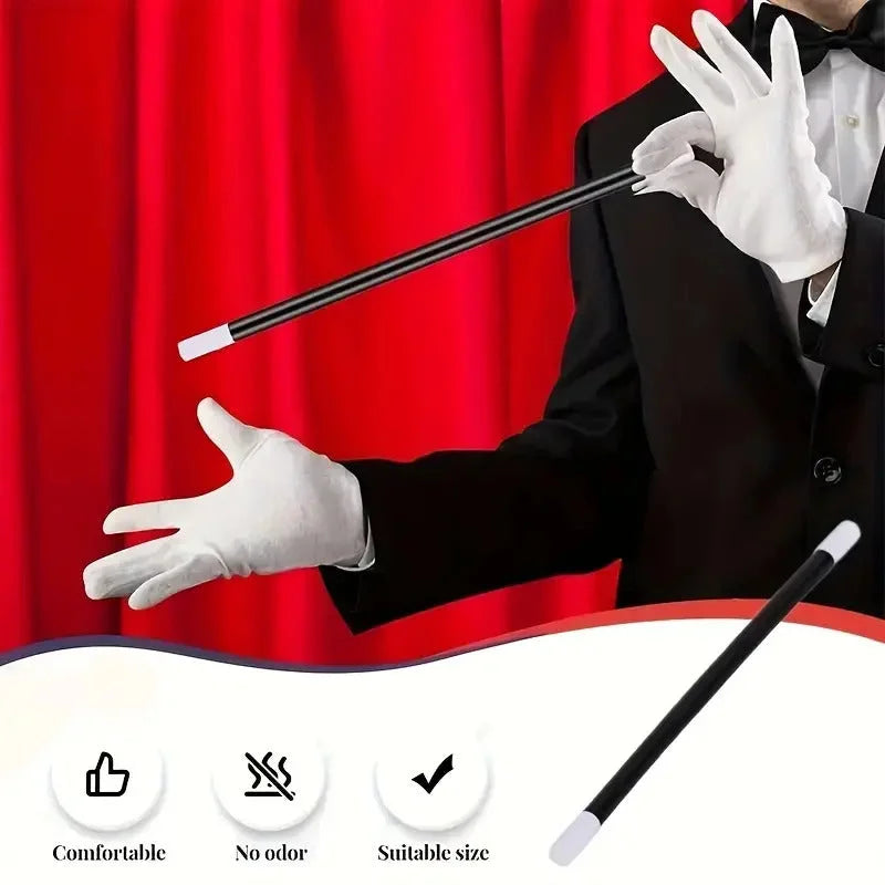 Black MAGIC WAND Magicians Wizard Costume Prop Party