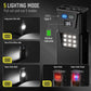 Black Magnetic Flashlight: Spotlight COB Flood Red&Blue