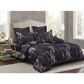 Black Marble Duvet Quilt Cover Set King Size - Home & Garden