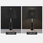Black Marble Table Lamp 68cm Bedside Desk Living Room Shade with Cone Shape Base