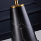 Black Marble Table Lamp 68cm Bedside Desk Living Room Shade with Cone Shape Base
