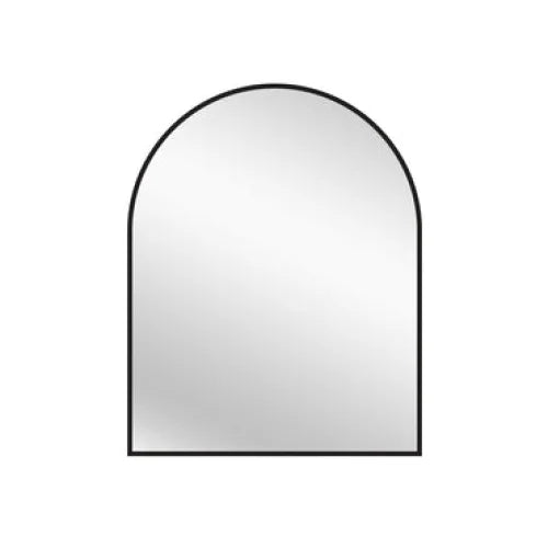 Black Metal Arch Mirror - Small 80cm x 100cm - Home &