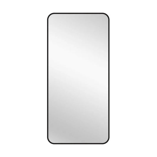Black Metal Rectangle Mirror - Medium 80cm x 170cm - Home &