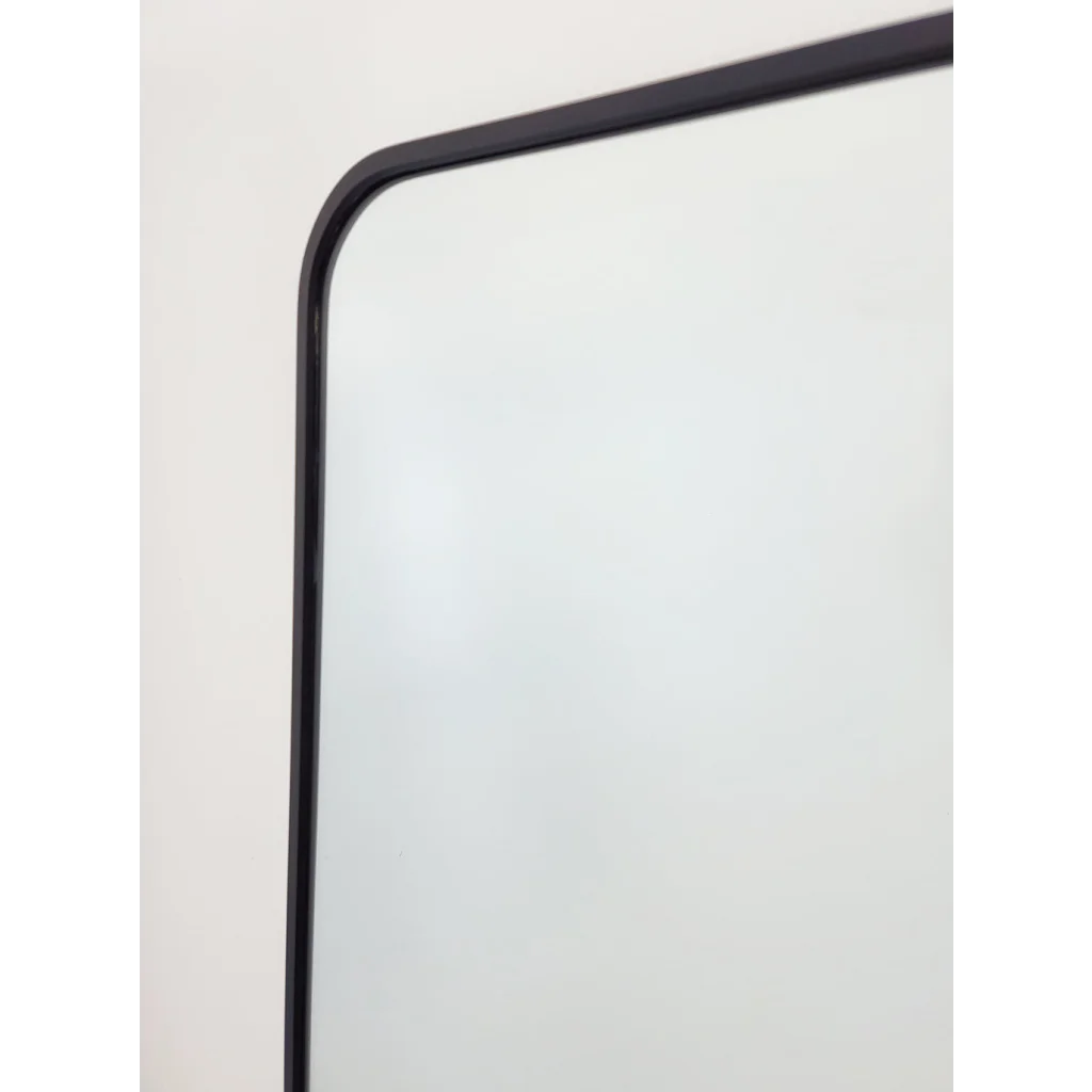 Black Metal Rectangle Mirror - Medium 80cm x 170cm - Home &