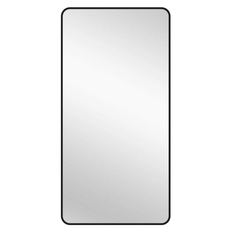 Black Metal Rectangle Mirror - X-Large 100cm x 200cm - Home