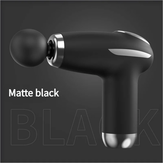 Black Mini Portable Fascia Gun - 6-Speed Adjustable Muscle