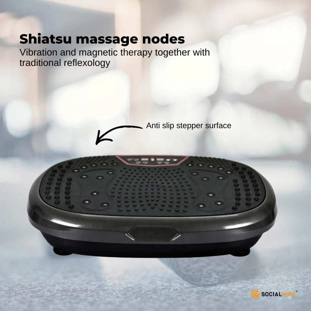 Black Mini Vibration Platform - Magnet Therapy Vibrating