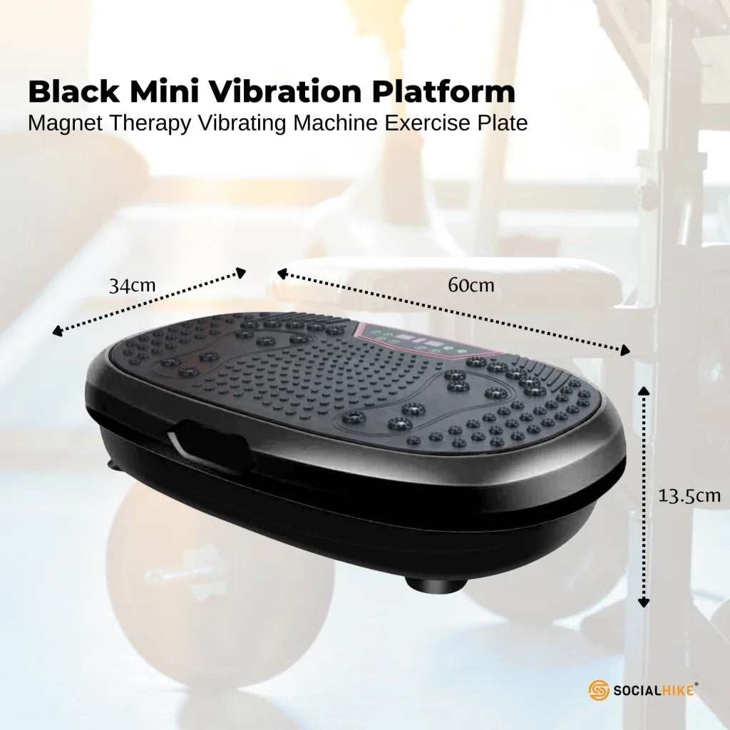 Black Mini Vibration Platform - Magnet Therapy Vibrating