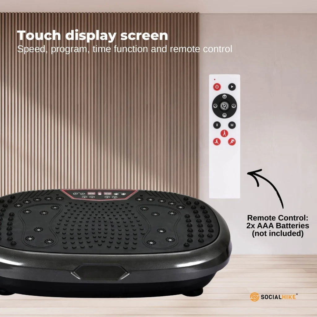 Black Mini Vibration Platform - Magnet Therapy Vibrating