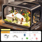 Black Modern Desktop Aquarium & Turtle Tank - Panoramic