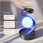 Black Modern Levitating LED Desk Lamp - Spiral Design