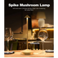 Black Modern Minimalist Aluminum LED Mushroom Night Light