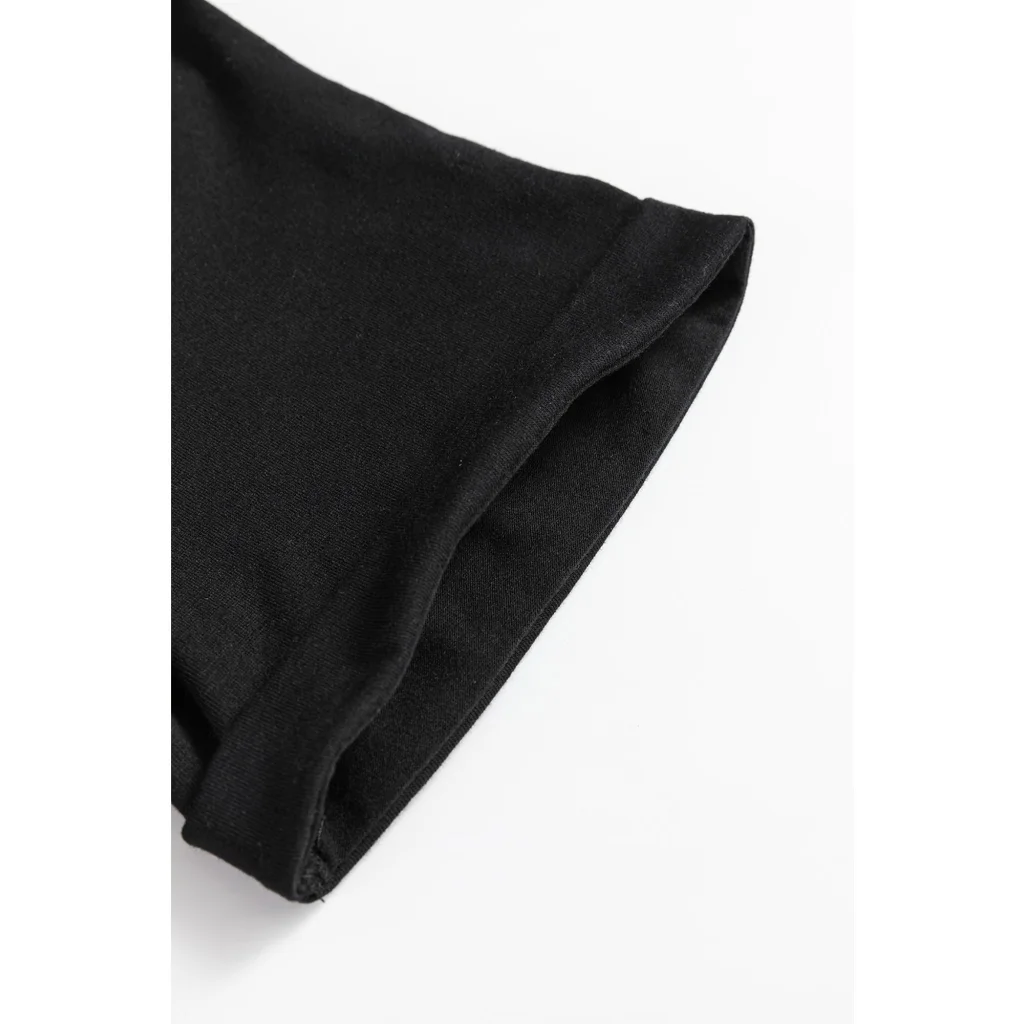 Black Nutcracker Merry Christmas Printed Crewneck T Shirt