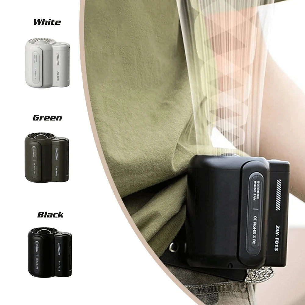 Black Outdoor Waist Fan