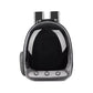 Black Pet Carrier Backpack with Transparent Window
