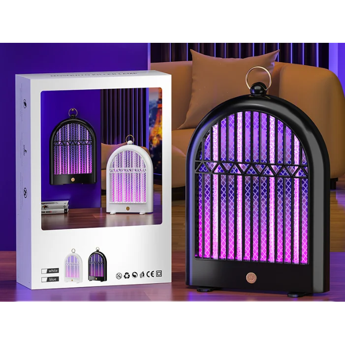 Black (Plug-in) USB Mosquito Killer Lamp - Electric Bug