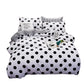 Black Polka Dot Premium Three-Piece Bedding Set