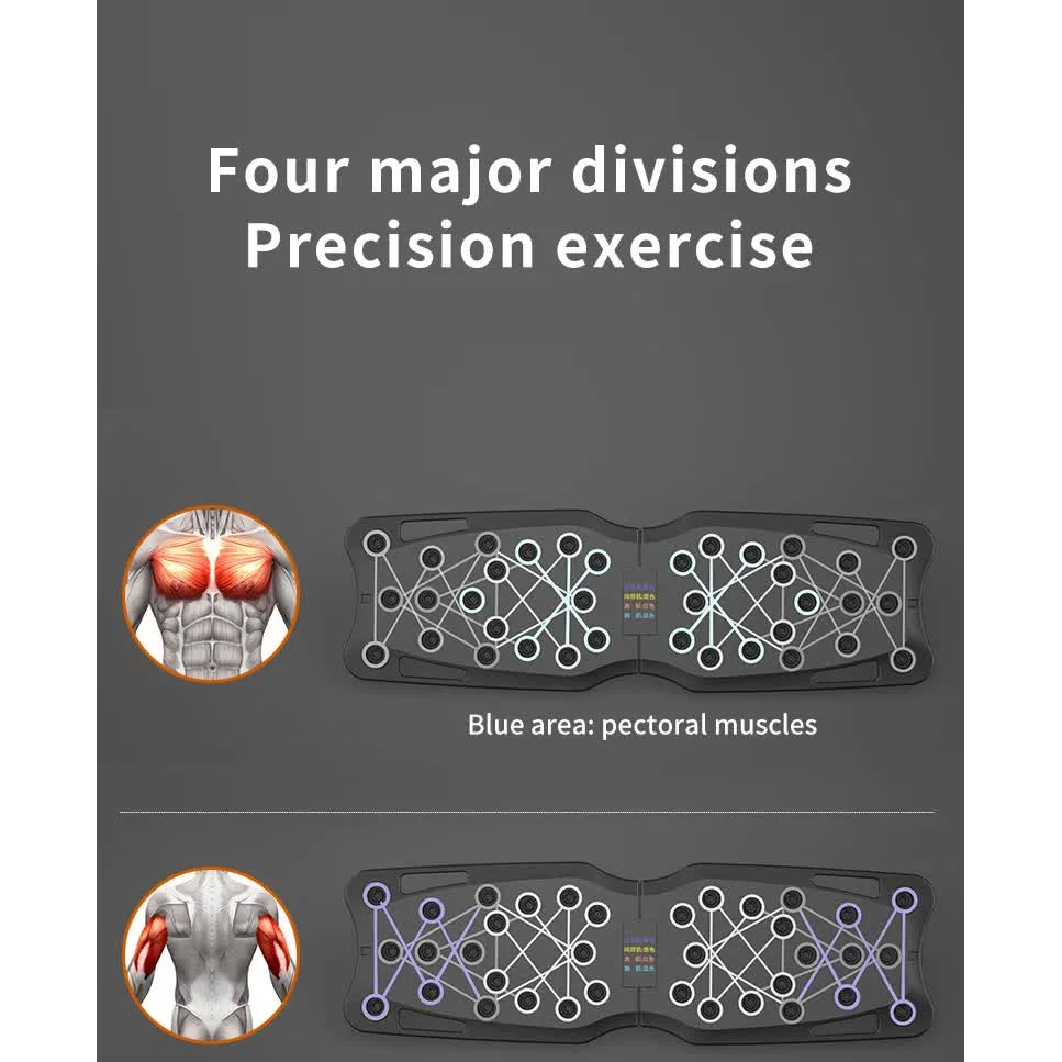 Black Portable Anti-Slip Multi-Function Push-Up Bar