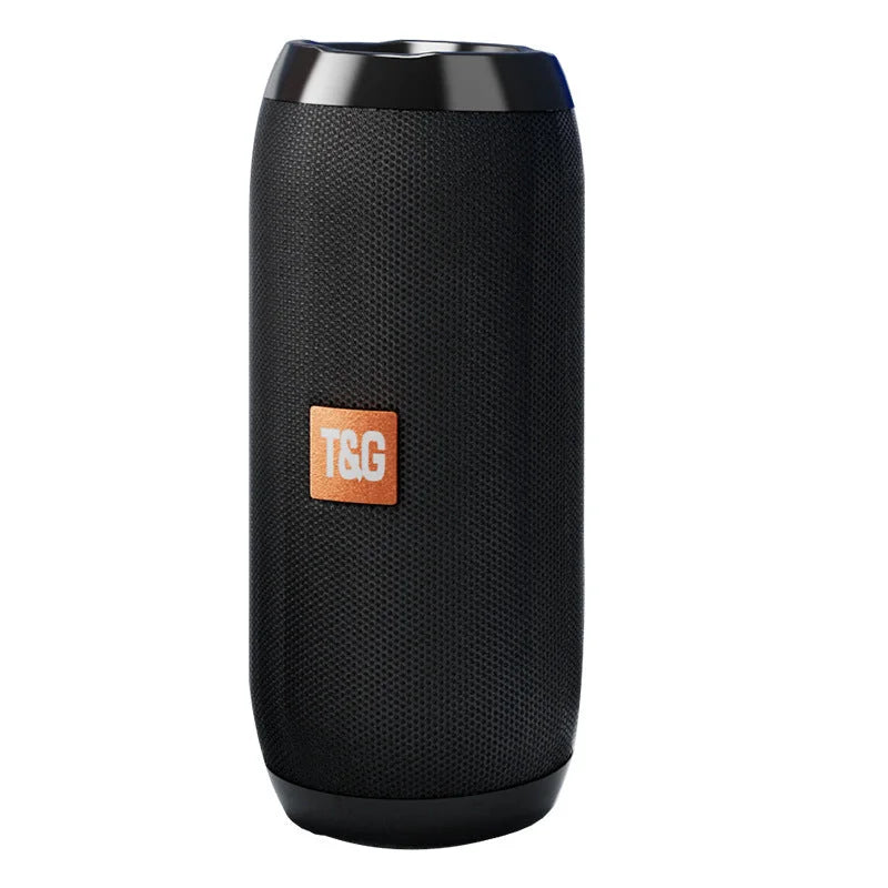 Black Portable Bluetooth Speaker - HiFi 360 Degree Audio