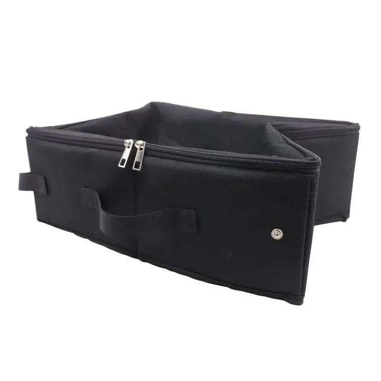 Black Portable Foldable Cat Litter Box - Waterproof Travel