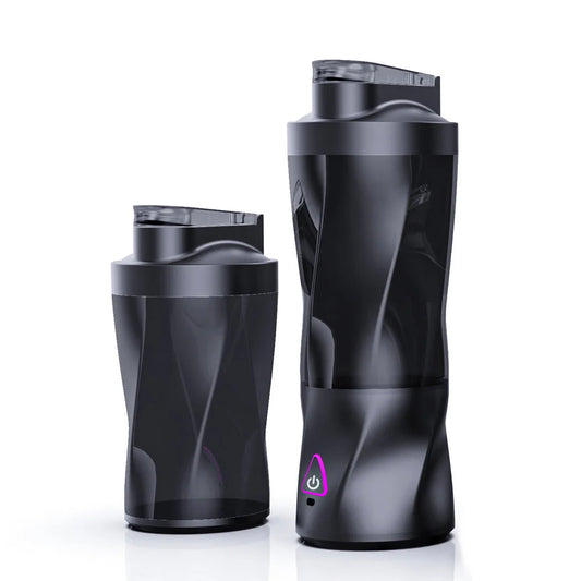 Black Portable High-Capacity Juicer Cup - Powerful Blender