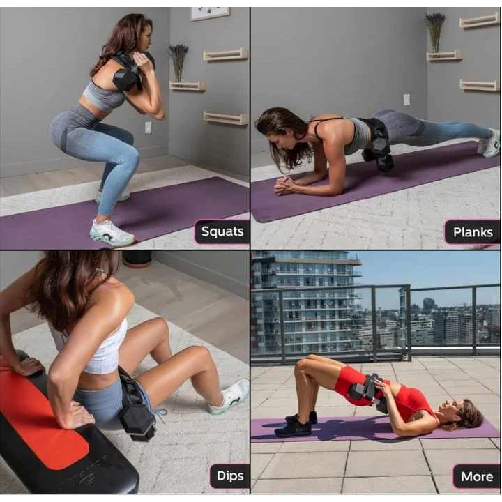 Black Portable Hip Thrust and Glute Training Belt