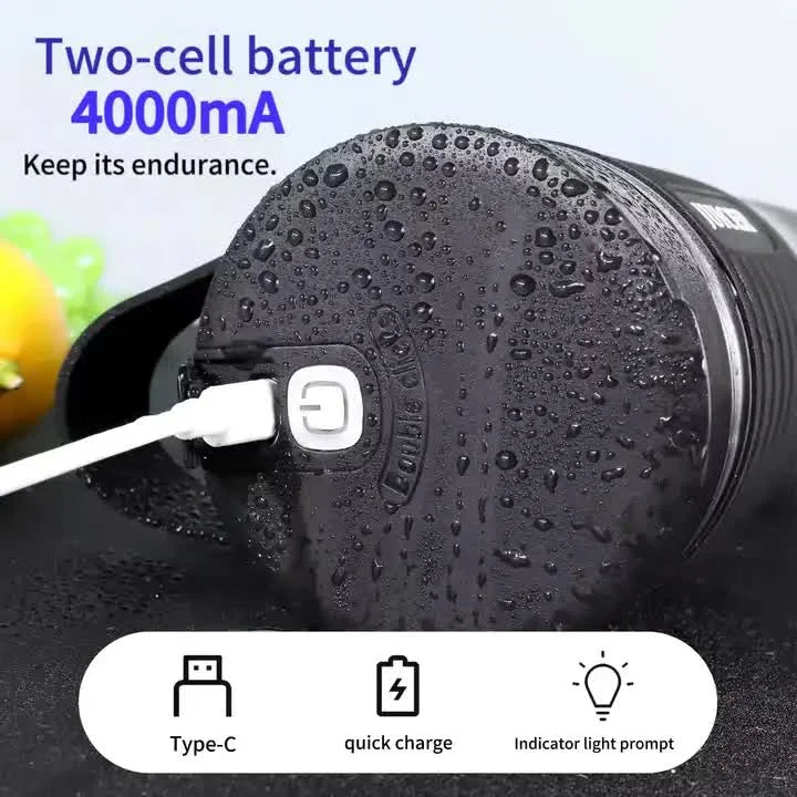 Black Portable Juicer - Rechargeable Outdoor Travel Juice