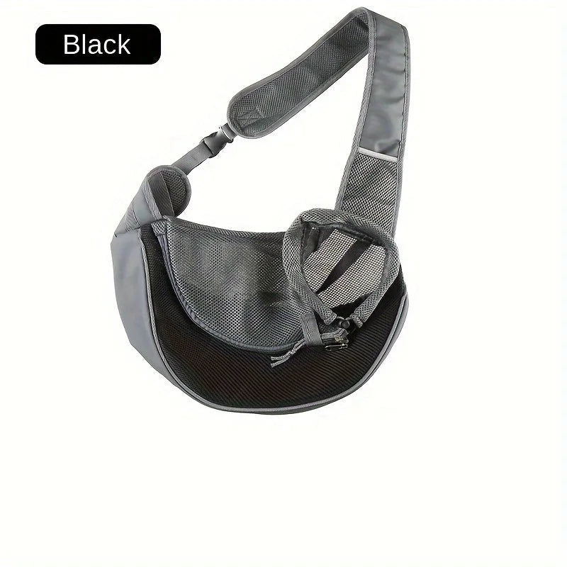 Black Portable Oxford Fabric Pet Carrier for Cats
