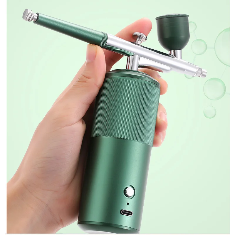 Black Portable Oxygen Infusion Airbrush - Facial Mist