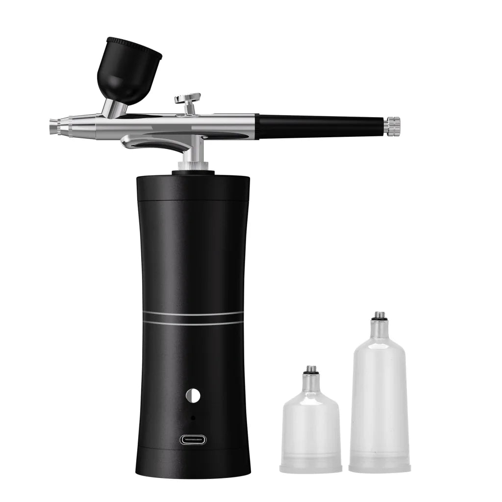 Black Portable Oxygen Infusion Airbrush - Facial Mist