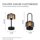 Black Portable Rechargeable LED Lantern – Touch Control