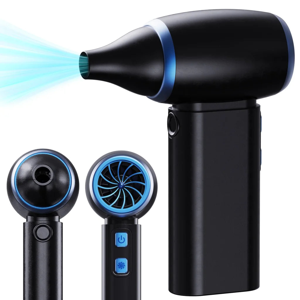 Black Portable Turbo Handheld Blower Fan - 130000RPM