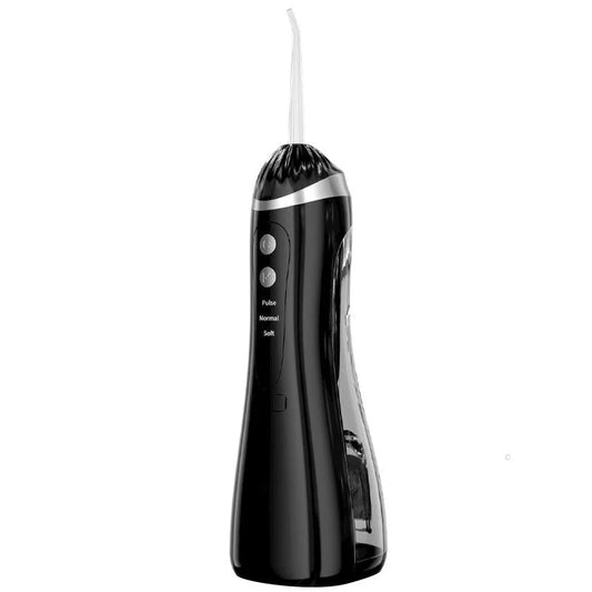 Black Portable Ultrasonic Oral Irrigator with 3 Cleaning