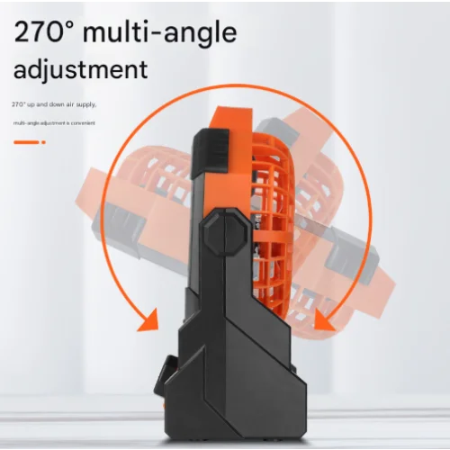 Black Portable USB Camping Fan with 7800mAh Battery