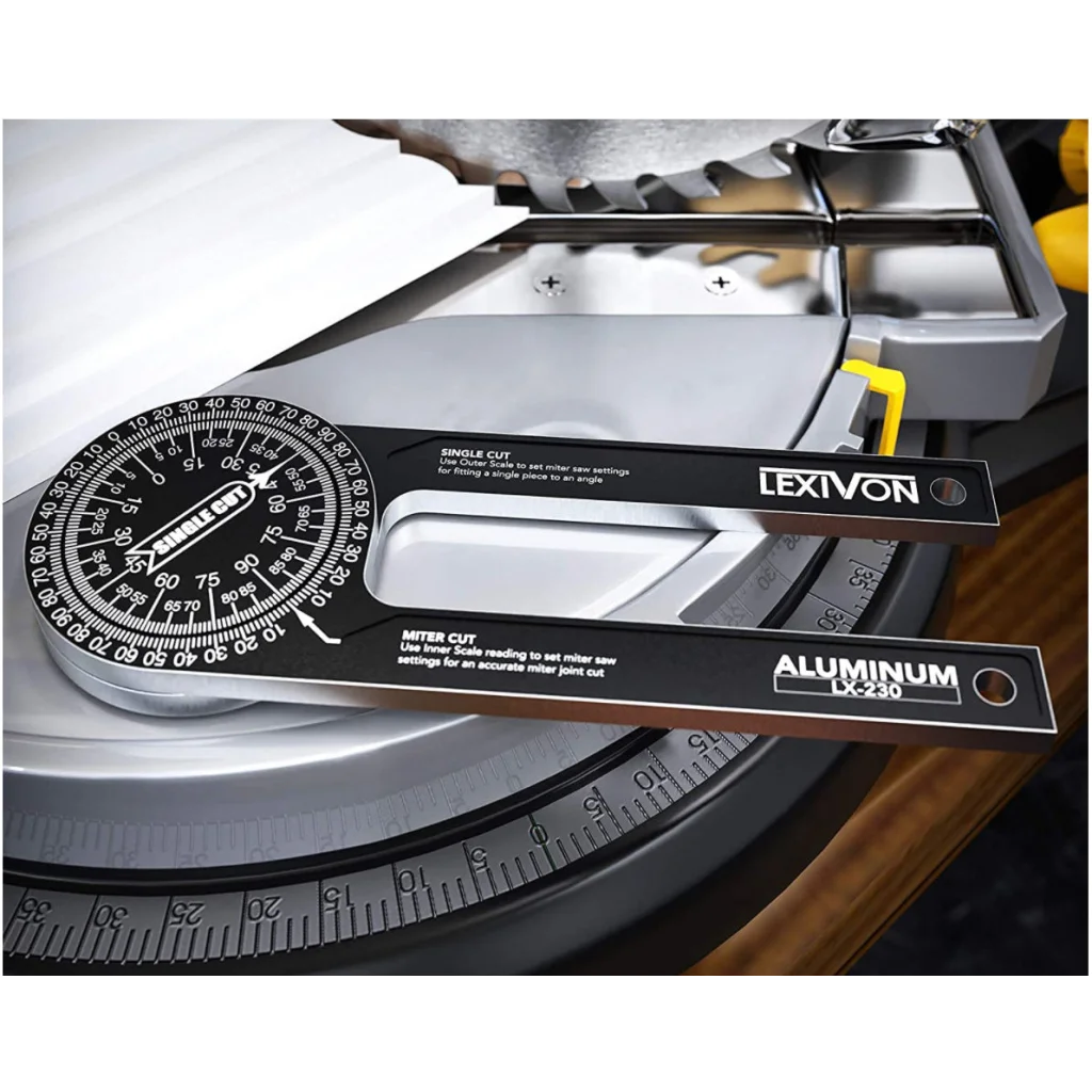 Black Precision 360-Degree Miter Saw Protractor - Aluminum
